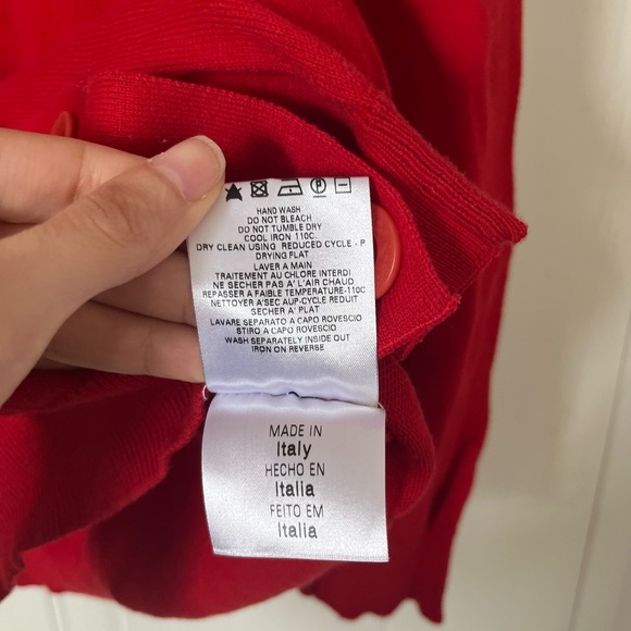 SEE BY CHLOÉ Red Button-down Cotton Cardigan - Picture 7 of 10